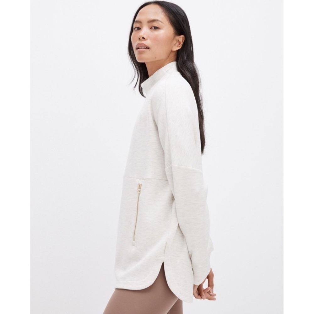 VARLEY Paige Longline Sweat Pullover Sweatshirt Small Doublesoft Anthropologie‎